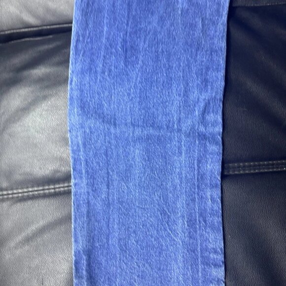 Wrangler Men's Straight Leg Jeans Blue Denim Faded Flat Front 5-Pocket 38x33 - Picture 11 of 16